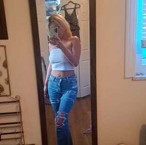 American eagle wide leg jeans
